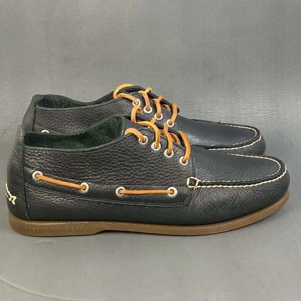Sperry Top Sider Black Leather Chukka Boot shoes Men’s Size 11